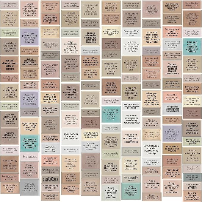 150PCS Positive Energy Quote Stickers by Beyond Normal Uplifting Motivational Word Vinyl Decals for Journaling Planner Laptop Water Bottle Self Love Gifts for Girls Women Adults