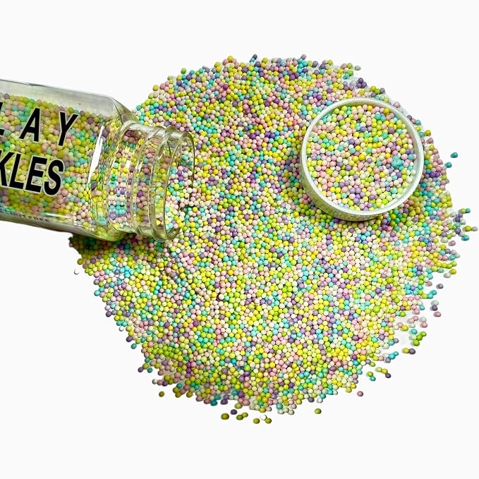Sentovac 2mm Easter Nonpareils Pearl Sugar Sprinkles for Cake Decorating Edible Cake Cupcake 1 Bottle 3.88oz/110g Sprinkles for Decorating