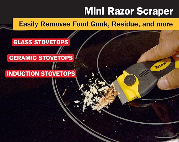 Titan Tools 17015 4-Inch Mini Razor Scraper with (21) #20 Steel Blades