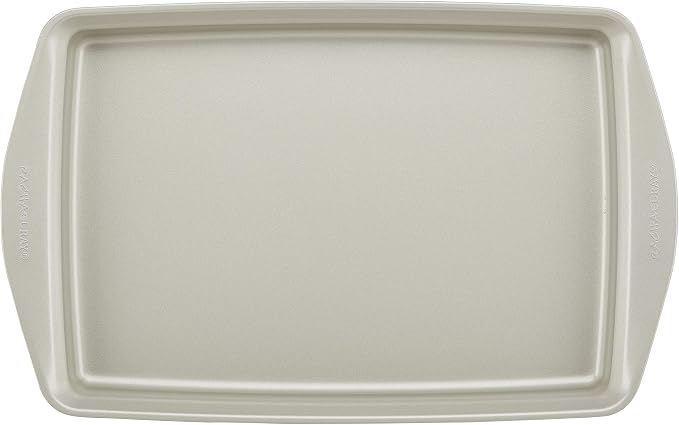 Rachael Ray Nonstick Bakeware Set without Grips includes Nonstick Bread Pan, Baking Pans, Cake Pans, Cookie Sheet / Baking Sheet - 10 Piece, Silver