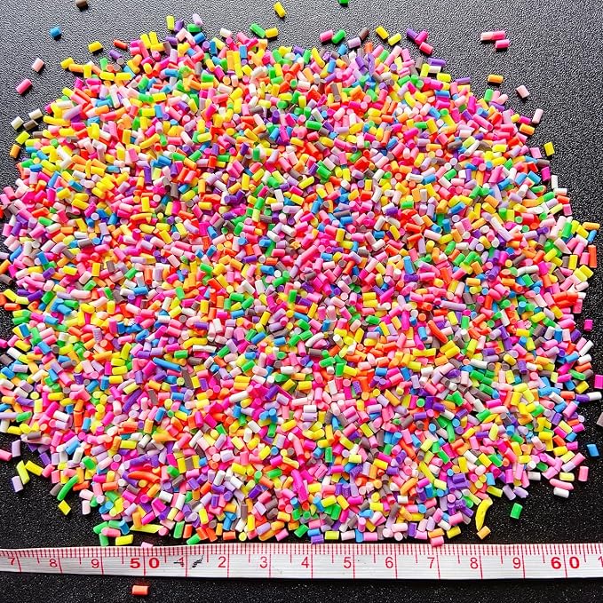 EHOPE 50g Fake Sprinkles Resin Sprinkles Fake Candy Sprinkles Clay Sprinkles Polymer Sprinkles Polymer Clay Slices for Nail Art DIY Crafts Cake Phone Case(Purple Sugar granules-12）