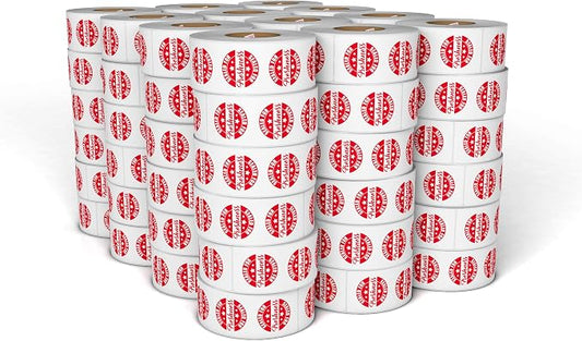 Food Delivery Tamper Evident Sealed for Freshness Labels - 500 Adhesive Stickers for Safe Food delivery (Strips 72 Pack)