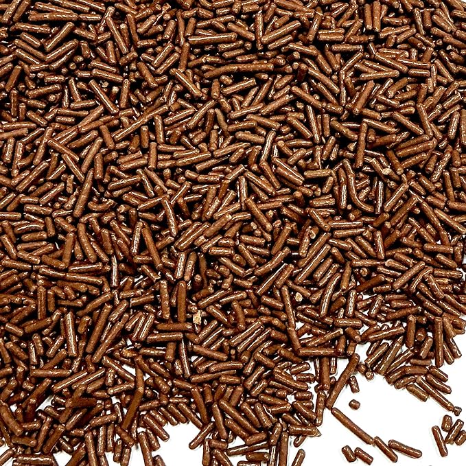 Homipooty Chocolate Soft Jimmies Sprinkles Edible Candy Jimmies Sprinkles for Cake Decorating 78g/2.75oz Cookie Cupcake Topper Ice Cream