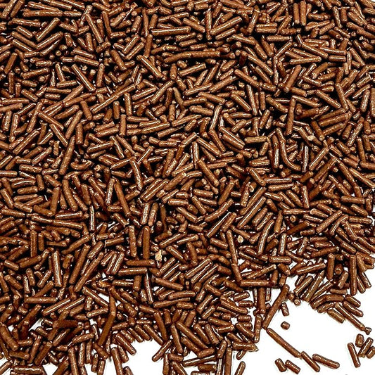 Homipooty Chocolate Soft Jimmies Sprinkles Edible Candy Jimmies Sprinkles for Cake Decorating 78g/2.75oz Cookie Cupcake Topper Ice Cream