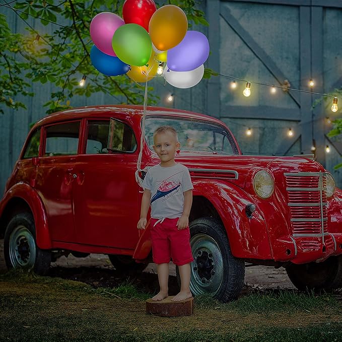 LED Balloons Flashing, 32 Pack, 8 Colors Light Up Balloons, Lasts 12-24 Hours for Glow in the Dark Party Supplies, Birthday, Halloween, Easter Party and Wedding Decorations