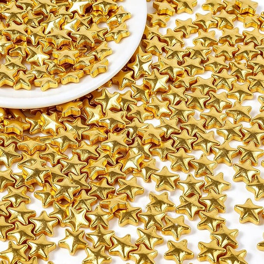 Gold Stars Sprinkles for Cake Decorating, Edible Sprinkles 130g/4.6oz, Baking Cupcakes, Donuts, MacaronsToppings