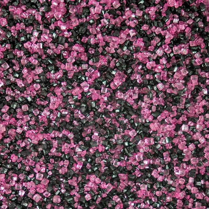 Rimming Sugar - Pink & Black Phantom Pink Mix (4oz 1x Tin) | Cocktail Drink Rimmer for Beverages, Cocktails, Margaritas by Brew Glitter