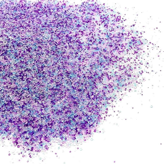 Edible Mermaid Sanding Sugar Sprinkles 142g/ 5.01oz Sparkling Pastel Sugar Crystals for cake decorating for Cakes, Cookies, Cupcakes, Ice Cream Topping and Rimming Sugar