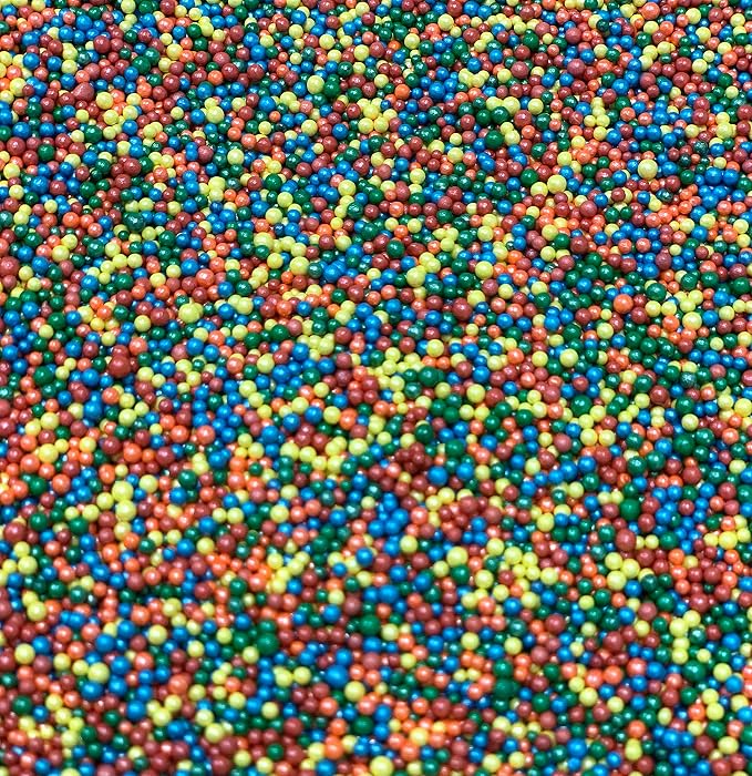 COOL MOM SPRINKLES Primary Color Nonpareils Sprinkles (4 oz.) – Themed Birthday Sprinkles for Decorating Cakes, Cupcakes, Cookies & Desserts – Mixed in the USA/Gluten-Free (Primary Color Nonpareils)