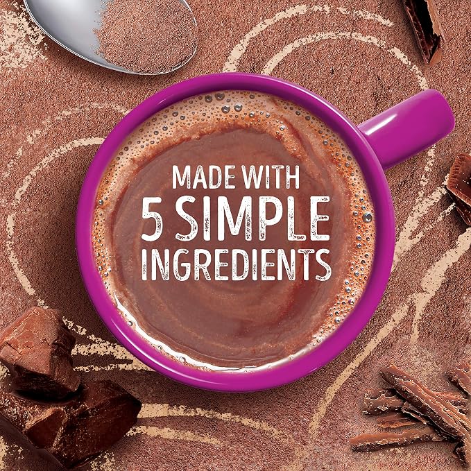 Swiss Miss Simply Cocoa Dark Chocolate Flavored Hot Cocoa Mix, 8 Count Hot Cocoa Mix Packets