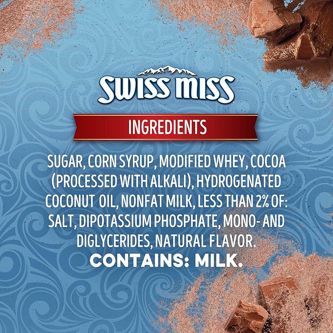 Swiss Miss Milk Chocolate Flavor Hot Cocoa Mix Canister, 38.27 oz. (Pack of 5)