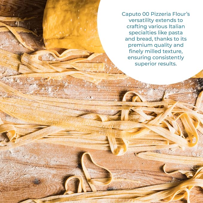 Antimo Caputo Pizzeria Flour Blue, 11 Pound (5Kg) Bag - Italian 00 Flour - Soft Wheat for Pizza Dough - Makes that Perfectly Elastic, Chewy, Crispy Bubble Neapolitan Pizza