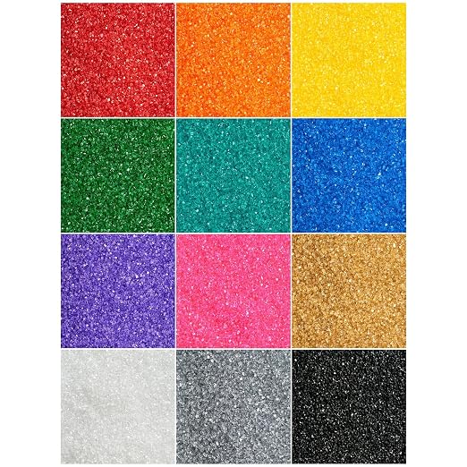 DecoPac Sanding Sugar, Yellow Edible Sugar Sprinkles, Edible Sanding Sugar in Handheld Container, Sugar Sprinkle Mix For Celebration Cakes, Cupcakes, Cookies, 33oz - Yellow