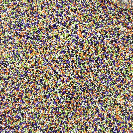 Sprinkle Pop Haunted Halloween Nonpareil Sprinkle Mix| Black Lime Orange Purple White Nonpareil Sprinkles| Spooky Halloween Sprinkles Made in USA for Decorating Cakes Cookies Cupcakes Candy, 2oz