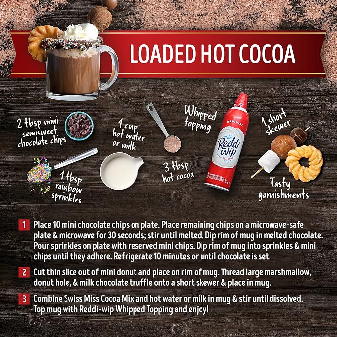Swiss Miss Milk Chocolate Flavored Hot Cocoa Mix, Hot Cocoa Bar Supplies, 22.23 oz. Canister