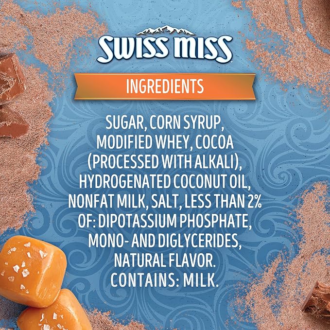 Swiss Miss Salted Caramel Flavored Hot Cocoa Mix, 1.38 oz 8 ct (Pack of 5)